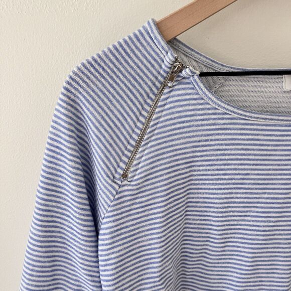 Emily Daniels Cotton Blend Stripe Shirt Preppy Nautical - Large - Picture 7 of 8